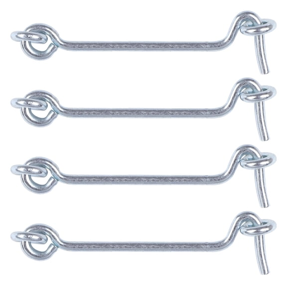 REGALWOVEN 3" Cabin Hook Eye Latch Privacy Hook w Screws for Window Slide Barn Shed 4Pcs