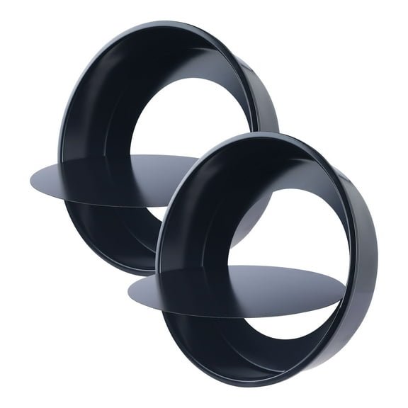 REGALWOVEN Baking Sheet Pan Set of 3, Cookie Sheets for Oven Cooking, Warp Resistant Round Cake Pan, Thick Sheet Pans for Baking, Roasting Black 10.2*10.2*2.8in