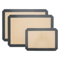 thumbnail image 1 of REGALWOVEN 3 Pcs Silicone Pastry Mat, Non Stick Baking Mat with Measurements, Heat Resistant Dough Rolling Baking Sheet Thick Gray 16.5x11.6in, 1 of 5