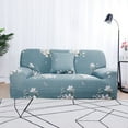 thumbnail image 1 of REGALWOVEN 3 Seater Sofa Slipcover Spandex Couch Cover, Large White Blue, 1 of 7