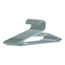 REGALWOVEN 30 Pack Plastic Hangers with Hook, Pants Hangers, Durable Space Saving Clothes Hangers for Clothing, Closet, Coats, or Shirts Green