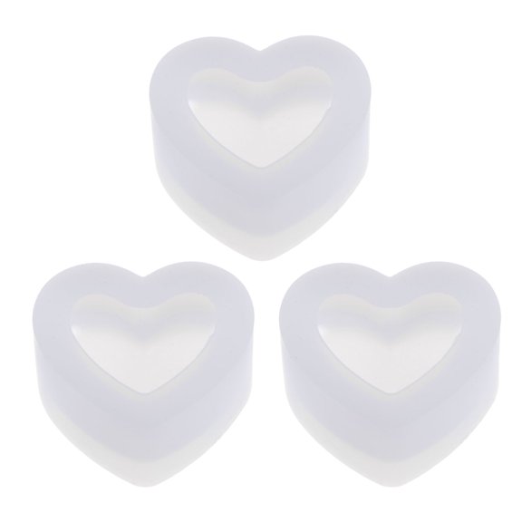 REGALWOVEN 3D Heart Shape Silicone Molding for DIY Resin Craft Making Home Decorations 50mm 3Pcs