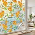 thumbnail image 1 of REGALWOVEN 3D Prism Window Privacy Film, Rainbow Flowers Window Stickers, Static Cling Yellow 39.4 x 23.6 Inch, 1 of 7