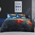 thumbnail image 1 of REGALWOVEN 3Pcs Comforter Set All-Season Down Quilted Comforter Set Blue, Full/Queen, 1 of 6