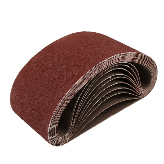 REGALWOVEN 10 Pcs 3x18" 60 Grit Aluminum Oxide Sanding Belt Sandpaper for Metal Wood Grinding Belt Sander
