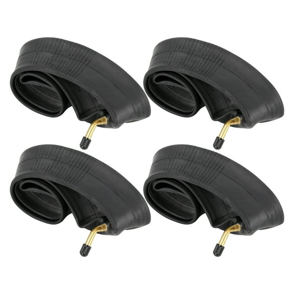 REGALWOVEN 4 Pcs Bike Inner Tube Bent America Type Valve Black 12"x2.125"