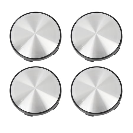 REGALWOVEN 4 Pcs Black 60mm Dia 5 Clips Car Wheel Center Hub Rim Caps Cover