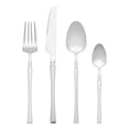 thumbnail image 1 of REGALWOVEN 4-Piece Stainless Steel Silverware Set with Spoon, Fork, and Knife Silver 4, 1 of 6