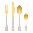 thumbnail image 1 of REGALWOVEN 4 Pieces Flatware Set, Stainless Steel Silverware with Knife, Cutlery Set, Serving Utensils Set for Kitchen Eating Tableware Pink 4, 1 of 6