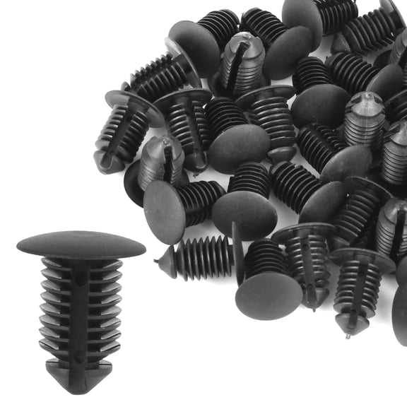 REGALWOVEN 40 Pcs 10mm Hole Dia Plastic Bolt Rivets Black Fastener Panel Clips for Ford