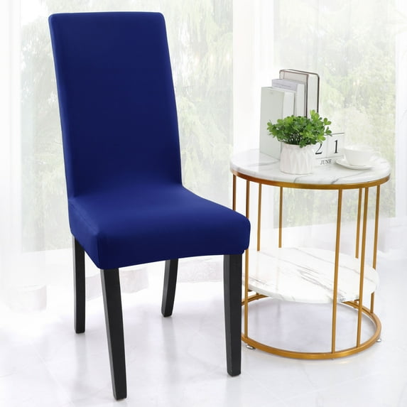 REGALWOVEN 4Pcs Washable Stretch Chair Cover Removable Seat Protectors for Dining Room Royal Blue