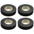 thumbnail image 1 of REGALWOVEN 4pcs Black Adhesive Cloth Fabric Car Wire Harness Looms Tape 19mm x 15m, 1 of 2