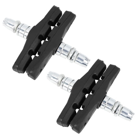 Unique Bargains 4 Pcs Mountain Bicycle Bike Replacement Rubber Brake Pads Black 5.5mm Thread Diameter
