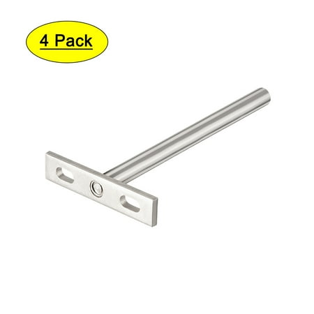 REGALWOVEN 5" Invisible Floating Shelf Brackets, Hidden Blind Supports for Concealed Shelves, 4Pcs