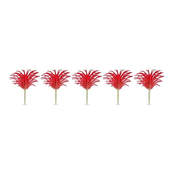 REGALWOVEN 5 Pcs Mini Artificial Air Plants - 2.8" Realistic Faux Tillandsia Pink 7 in
