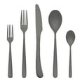 thumbnail image 1 of REGALWOVEN 5 Piece Silverware Set, Stainless Steel Flatware, Mirror Polished Cutlery Set, Serving Utensils Set for  Dining Eating Tableware Black 5, 1 of 6