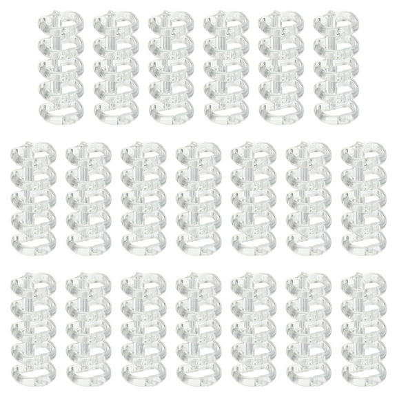 REGALWOVEN 5-Ring Binding Rings, Plastic Round Loose-Leaf Rings Comb Binder White