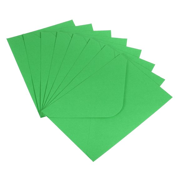 REGALWOVEN Mini Envelopes, Gift Cards Business Card Envelope for Greeting Wedding Green