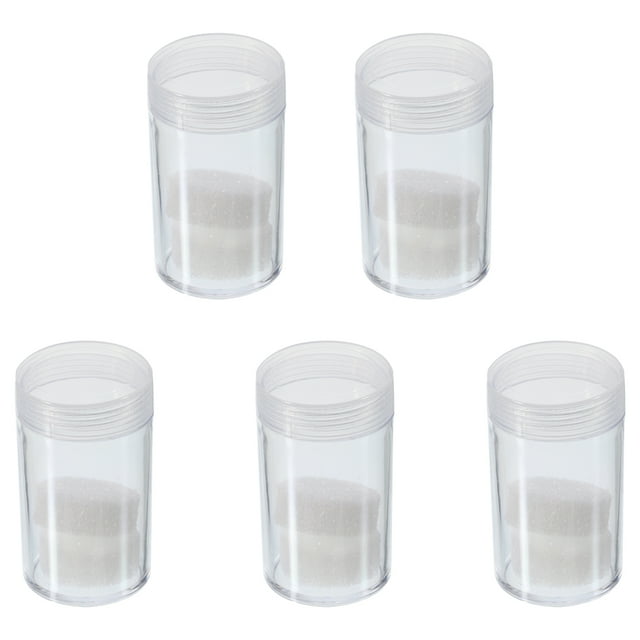 REGALWOVEN 55mm Height Coin Tubes, 5 Pack Coin Holder Container with
