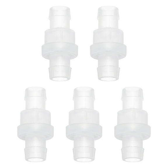 REGALWOVEN 5Pcs Non Return Check Valves, 1/2" Dia. One Way Inline Hose Connector for Water Air Gas