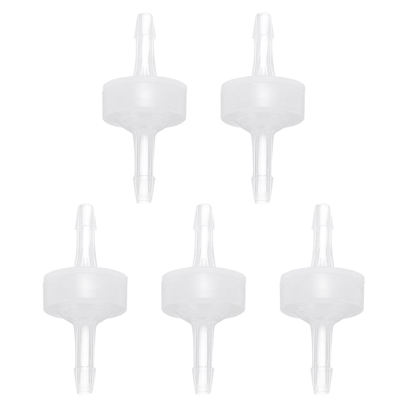 REGALWOVEN 5Pcs Non Return Check Valves, 1/8" Dia. One Way Inline Hose Connector for Water Air Gas