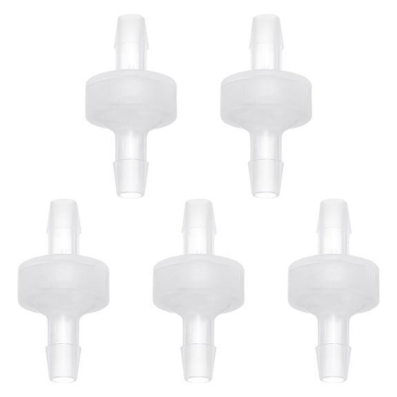REGALWOVEN 5Pcs Non Return Check Valves, 3/16" Dia One Way Inline Hose Connector for Water Air Gas