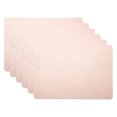thumbnail image 1 of REGALWOVEN 6 Pack Faux Leather Placemats for Kitchen Dining Table Decor Washable Heat Resistant Table Placemats Wipeable Table Mat Apricot 17*12in, 1 of 4