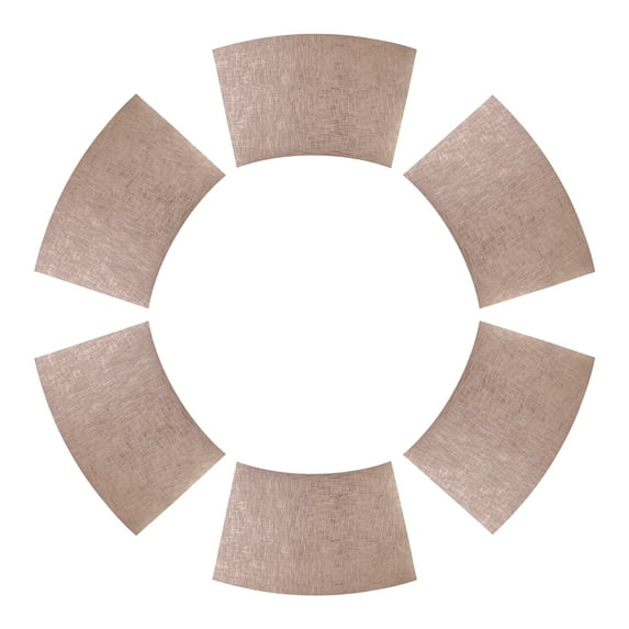 REGALWOVEN 6 Pack Place Mats Faux Leather Placemats for Kitchen Dining Table Decor Champagne 20*12in