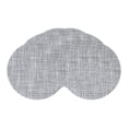 thumbnail image 1 of REGALWOVEN 6 Packs Round Placemats  Placemats for Kitchen Dining Table Decor Washable Table Placemats Wipeable Table Mat Gray 14*14in, 1 of 7
