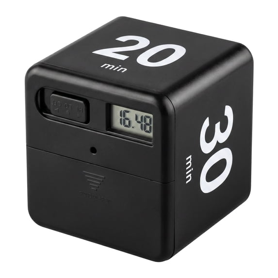 REGALWOVEN 60 Minute Kitchen Timer, Digital Visual Timer for Student and Adults, Clock for Meeting ,Learning and Cooking Black