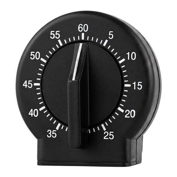 REGALWOVEN 60 Minute Kitchen Timer, Digital Visual Timer for Student and Adults, Loud Alarm Countdown Clock for Cooking and Learning Black-A
