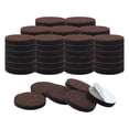 thumbnail image 1 of Uxcell Felt Furniture Pads Round 3/4" Self Adhesive Anti-scratch Floor Protector 60 Pcs Dark Brown, 1 of 7