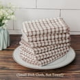 thumbnail image 1 of REGALWOVEN 6pcs Thin Terry Cotton Kitchen Dish Cloths for Home Cleaning 15" x 10.5" Coffee Color 6, 1 of 6