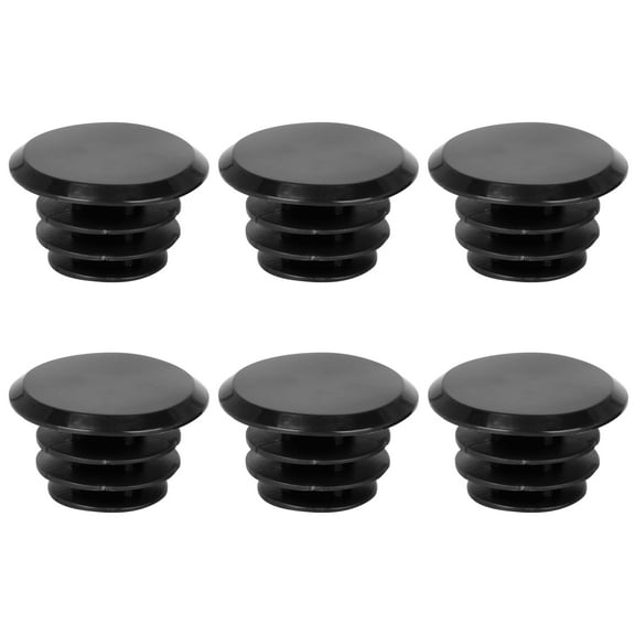 REGALWOVEN 6pcs Bicycle Handlebar Bar Rubber End Plugs Cycling Caps Locking Grip Black