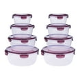 thumbnail image 1 of REGALWOVEN 8 Pack Food Storage Containers with Lids, Meal Prep Food Containers Purple 8 Pack, 1 of 7