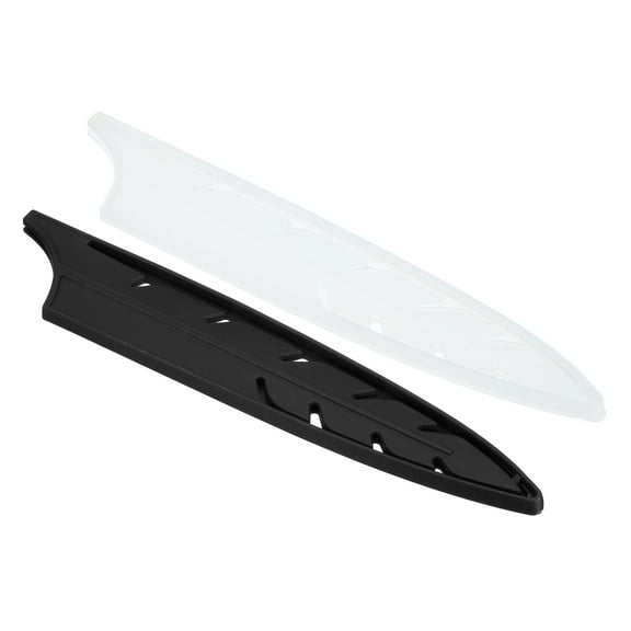 REGALWOVEN 8" Slicing Knife Sheaths, 2Pcs Black & Transparent, 7.8"x 1.4"