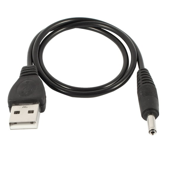 REGALWOVEN 80cm 3.5mm x 1.35mm DC Jack Male to U A Male M/M Adapter Power Charger Cable Networking Cables