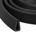 thumbnail image 1 of REGALWOVEN 9/32" x 7/16" x 3.3ft Rubber U Channel Edge Trim Flat Type Fit for 3.5-4mm Edge, Black, 1 of 6