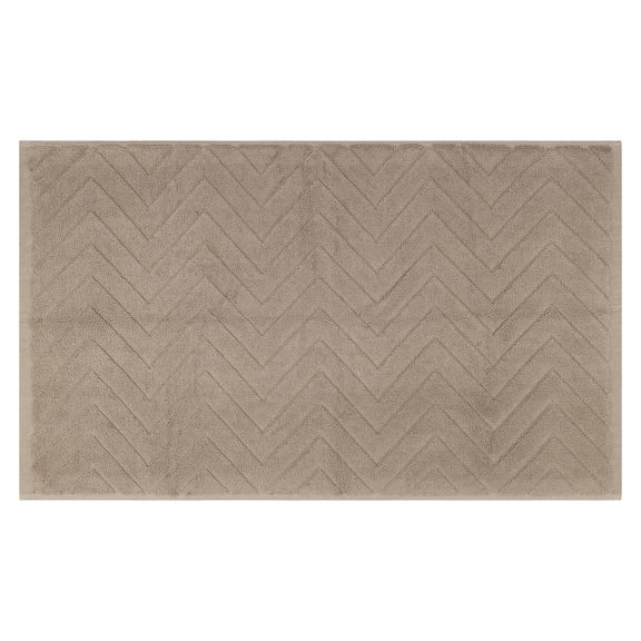 REGALWOVEN Absorbent Fade Resistant Cotton Luxury Bath Rugs Shower Mat Bathroom Non Slip Quick Dry Spa for Tub Khaki 18" x 30"