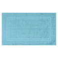 thumbnail image 1 of REGALWOVEN Absorbent Foldable Washable Cotton Bath Rugs Quick Dry Floor Carpet Shower Mat Outside Shower Home Spa Bathmat Blue 18" x 30", 1 of 7