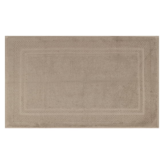 REGALWOVEN Absorbent Foldable Washable Cotton Bath Rugs Quick Dry Floor Carpet Shower Mat Outside Shower Home Spa Bathmat Khaki 18" x 30"