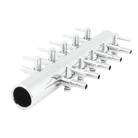 REGALWOVEN Air Pump Manifold Taps 10 Way Lever Valve for Fish Tank Aquarium