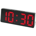 thumbnail image 1 of REGALWOVEN Alarm Clock Five Color Lights, Dual Alarms, Adjustable Brightness for Bedroom/Dorm Black Housing and Red Light 6.1"L x 0.9"W x 2.5"H, 1 of 6