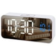 thumbnail image 1 of REGALWOVEN Alarm Clock with Music, Adjustable Volume, Three Alarms, USB Charging Ports for Bedroom/Dorm White 5.5"L x 1.3"W x 2.7"H, 1 of 6