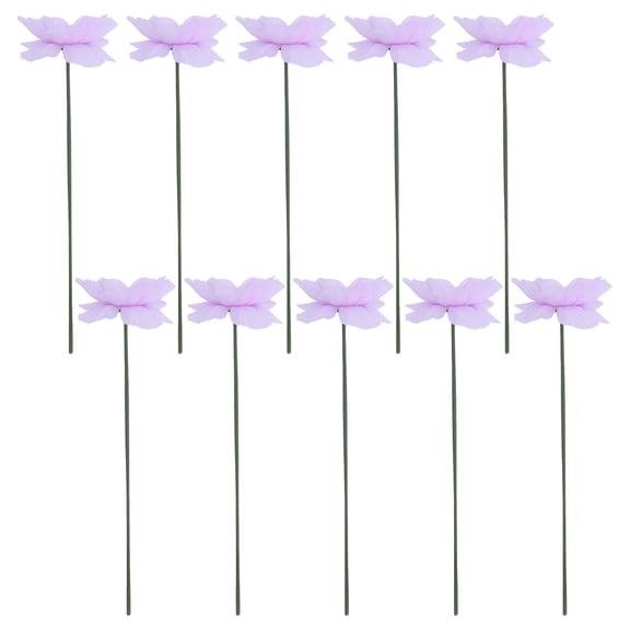 REGALWOVEN Artificial Plum Blossom Mini Bouquets with Detachable Flower Heads ["Light Purple"]