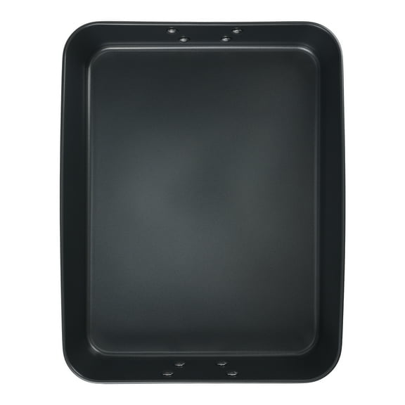 REGALWOVEN Baking Sheet Pan for Oven Cooking, Nonstick Cake Pan with Handle Black 13.7*10.8*2.6in