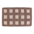 thumbnail image 1 of REGALWOVEN Bathroom Rugs Absorbent Non Slip Checkered Bath Mat Soft Plush for Home Decor Brown 32" x 20", 1 of 5