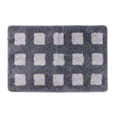 thumbnail image 1 of REGALWOVEN Bathroom Rugs Absorbent Non Slip Checkered Bath Mat Soft Plush for Home Decor Grey 24" x 16", 1 of 4