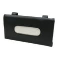 thumbnail image 1 of Unique Bargains Sun Visor Car Facial Tissue Box Faux Leather Paper Holder Shell Cover Black, 1 of 6