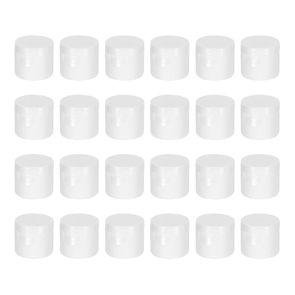 REGALWOVEN Bottle Emptying Cap, 24pcs Plastic Replacement Flip It Top Caps White 0.70 in